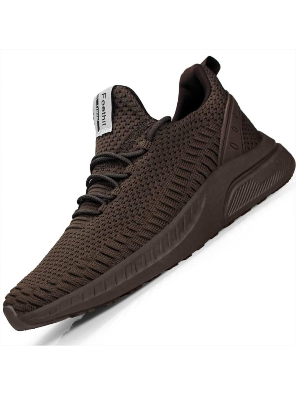 👑Men's Brown Mesh Pull on Comfortable Lace Up Breathable Fashion Shoes